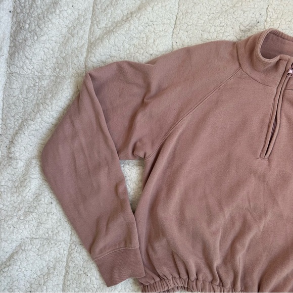L.A. HEARTS - Women's Pink Quarter Zip Sweater - Picture 2 of 11